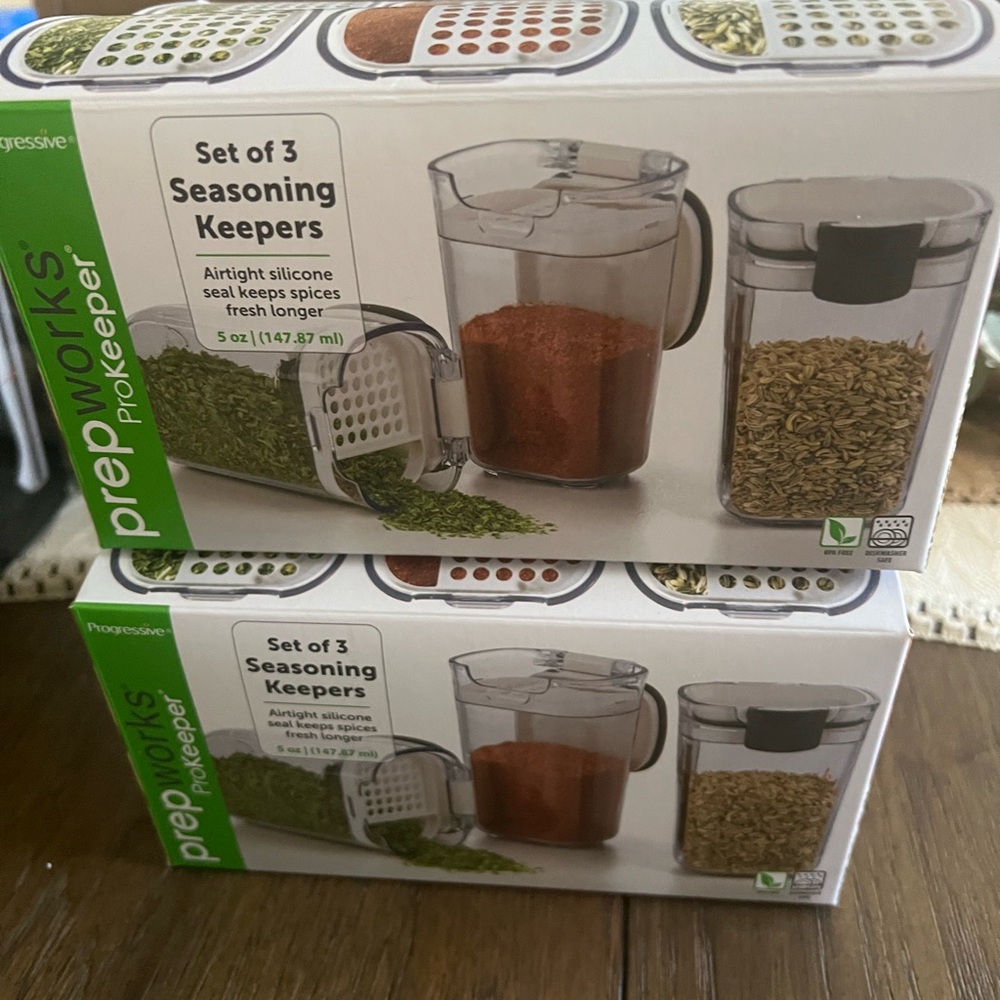 Prepworks Seasoning Keepers, Set of 3, packs of 4